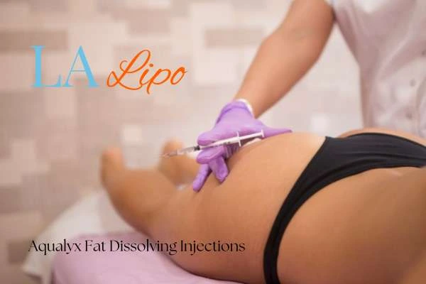 Woman having fat dissolving injections High Wycombe on thighs