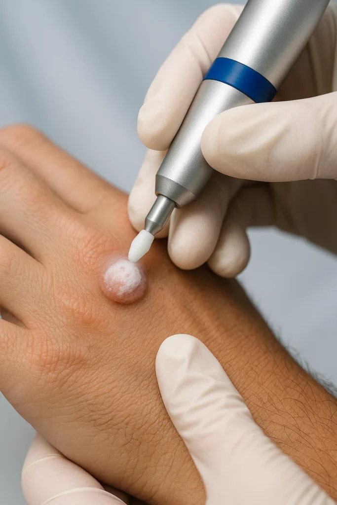 example of wart removal High Wycombe using cryopen