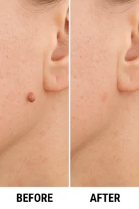 Skin tags removal High Wycombe before and after