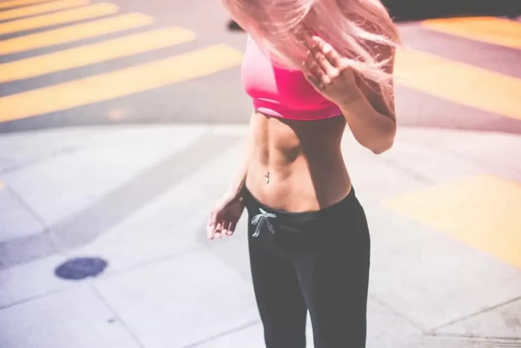 Woman with toned stomach after LA-EMS Body Sculpting Treatment High Wycombe
