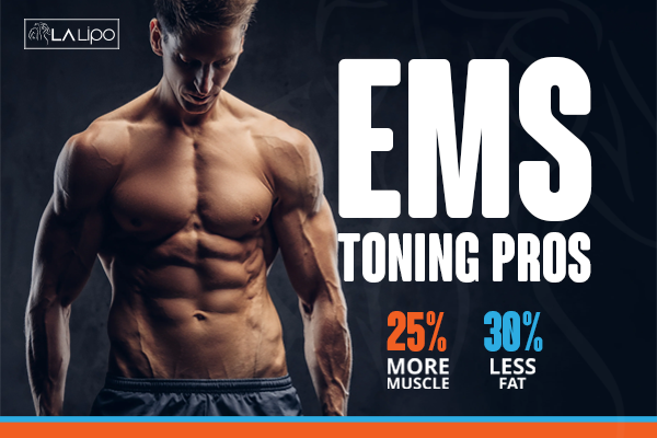 Image of man with sculpted stomach showing the fat loss and muscle gain of LA-EMS Body Sculpting Treatment High Wycombe