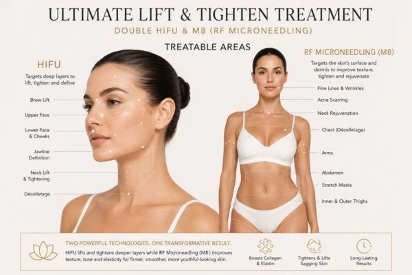 Areas of the body that can be treated - ultimate skin tighten treatment High Wycombe